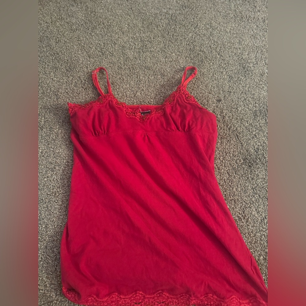 Vintage Y2K Self Esteem Red Camisole